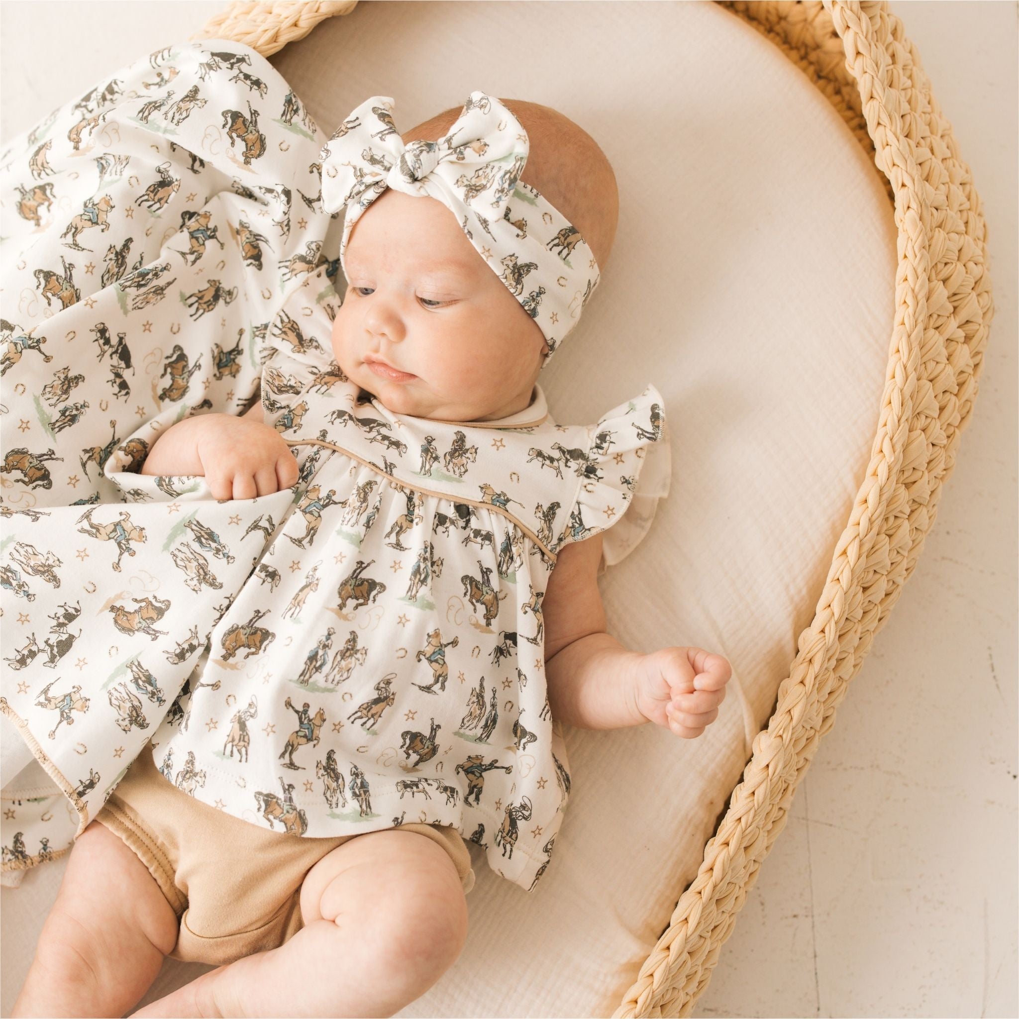 Wild West Ruffle Diaper Cover Set - Luna and ArloDiaper Cover