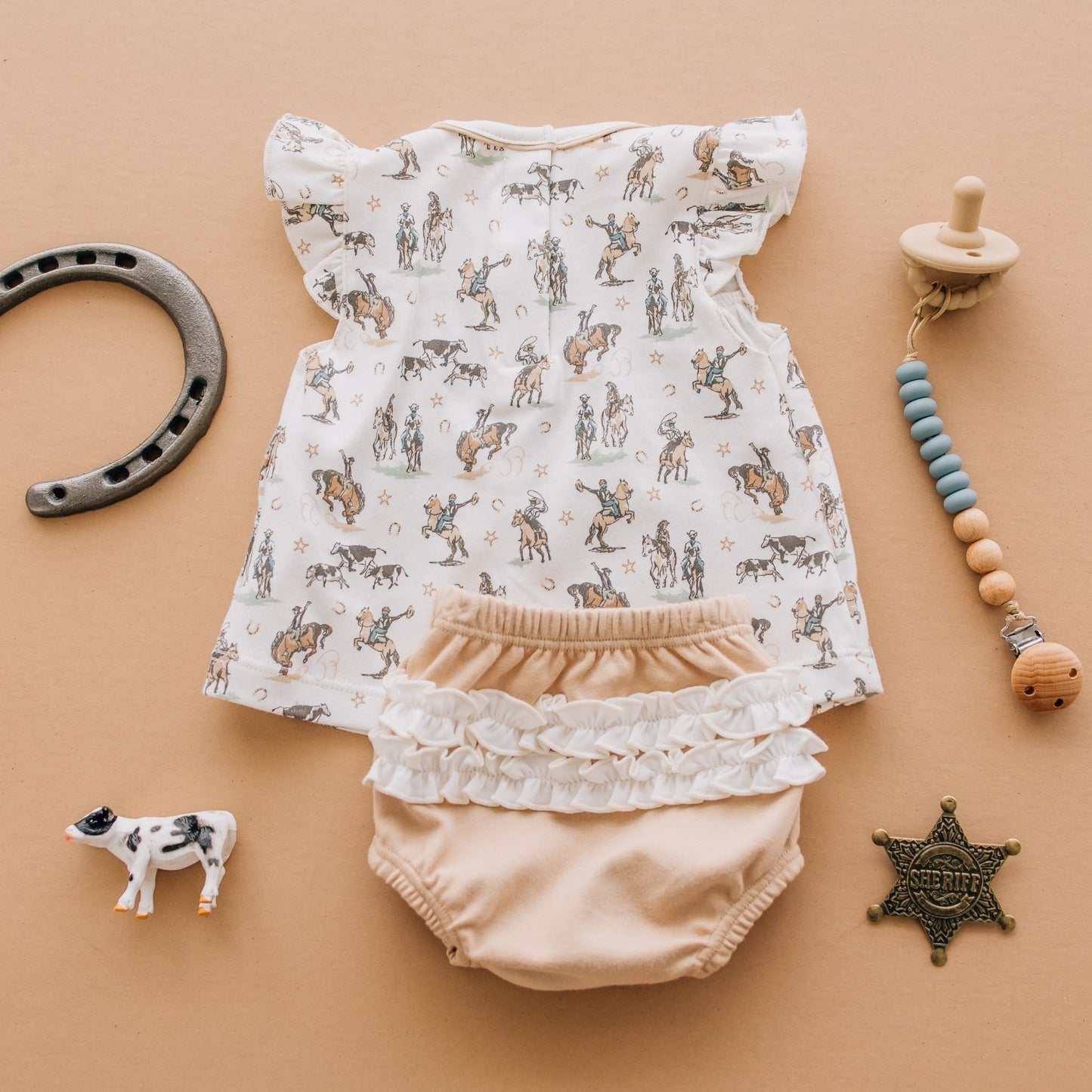 Wild West Ruffle Diaper Cover Set - Luna and ArloDiaper Cover
