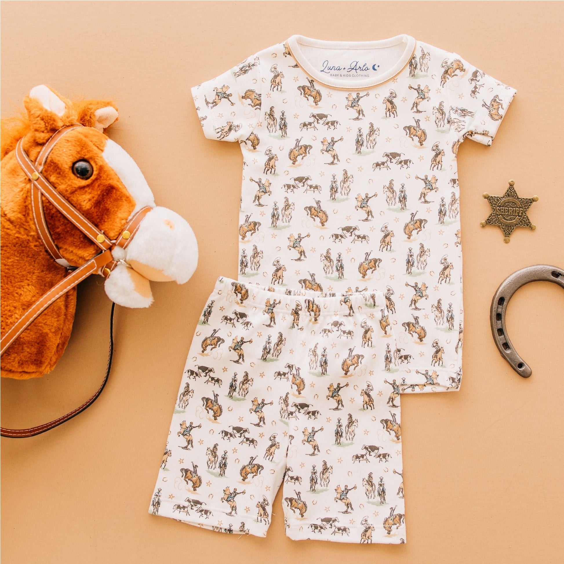 Wild West Short Pajamas - Luna and ArloShort Pajamas