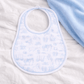 Magnolia Baby_Wild West Toile Bib - Light Blue_1