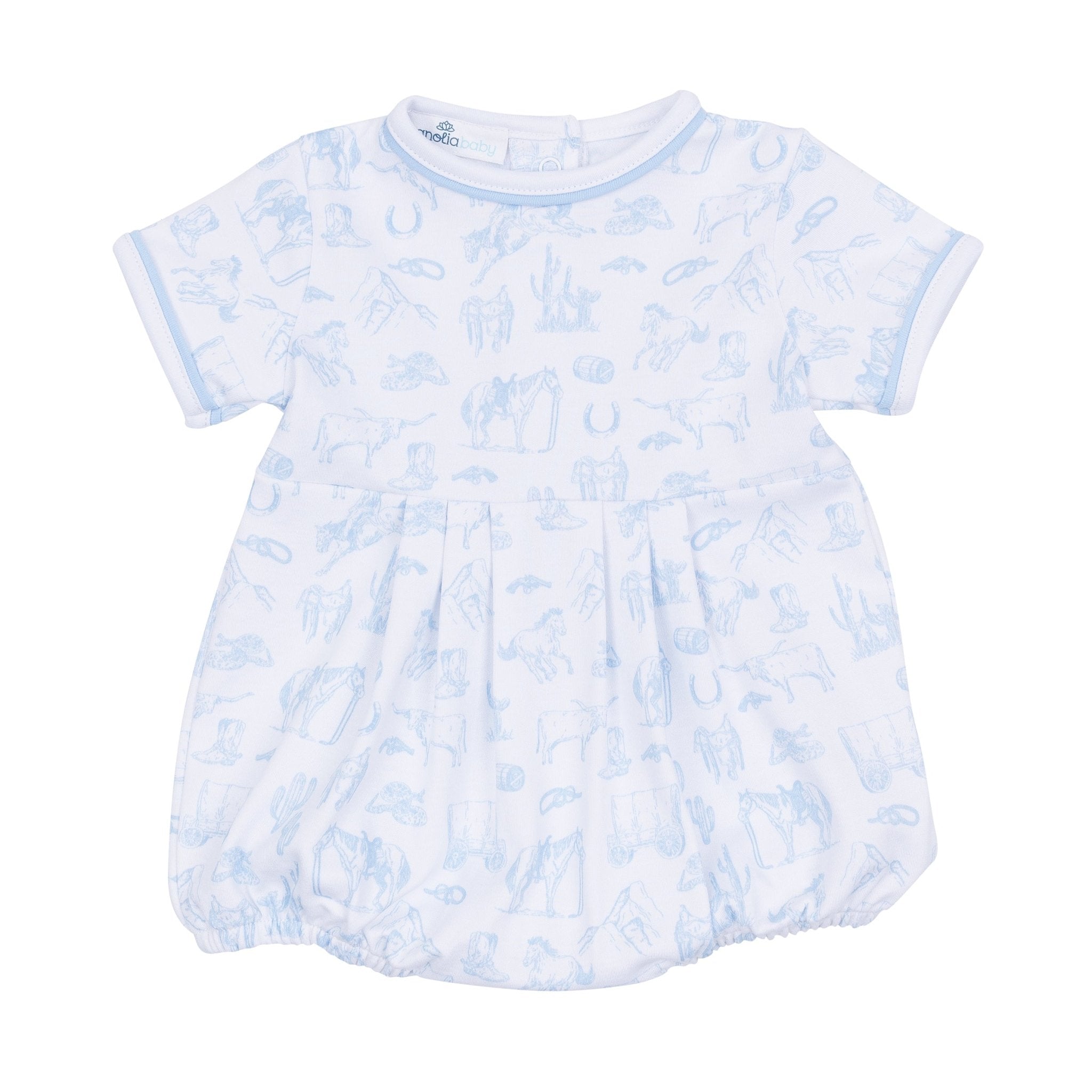 Wild West Toile Bubble - Light Blue - Magnolia BabyBubble