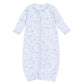 Wild West Toile Converter - Light Blue - Magnolia BabyConverter Gown