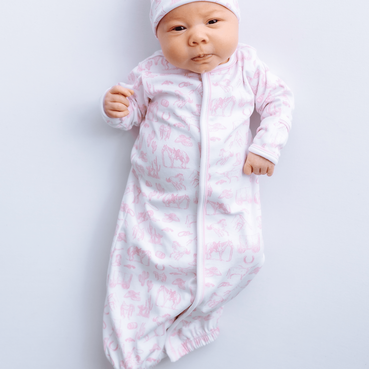 Wild West Toile Converter - Pink - Magnolia BabyConverter Gown