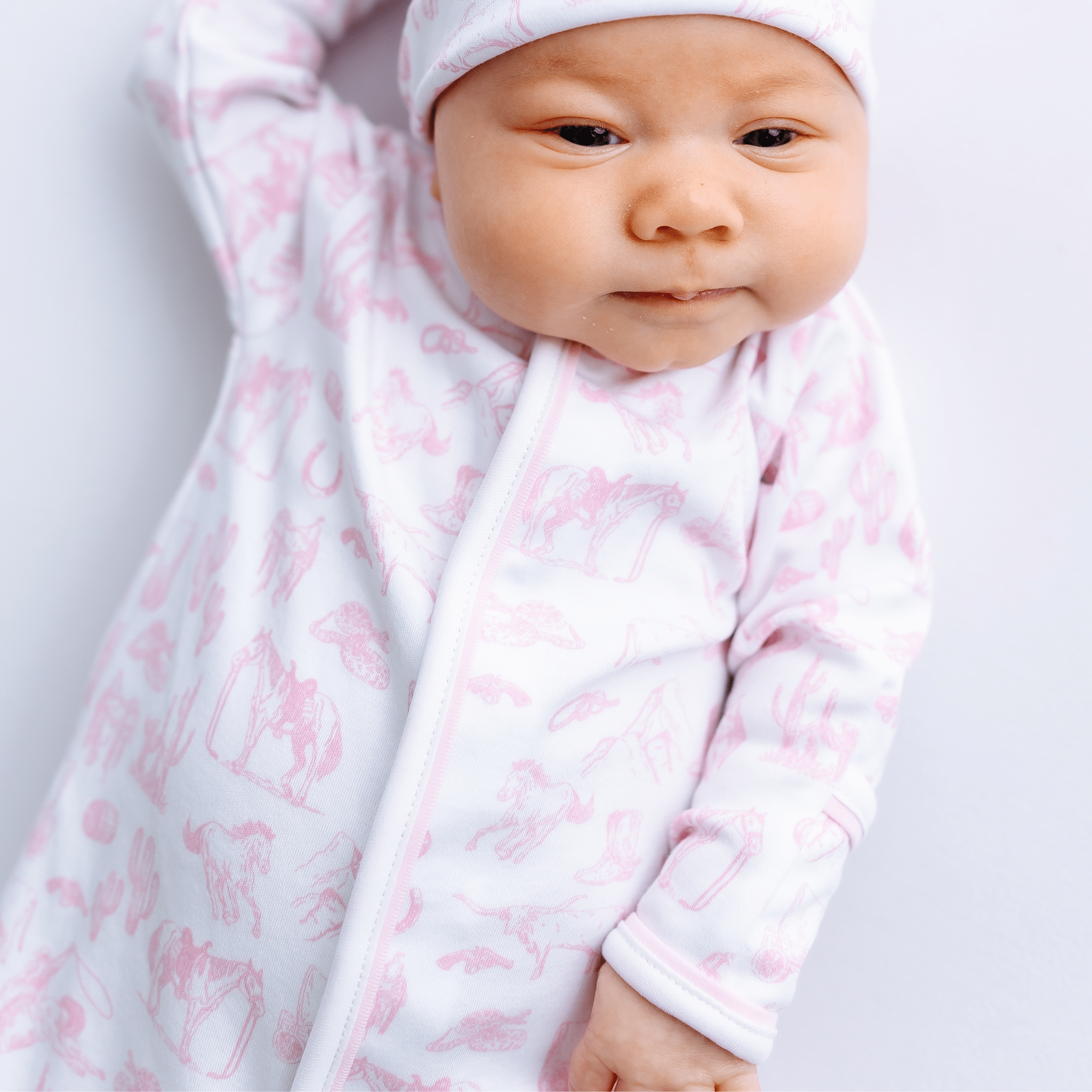 Wild West Toile Converter - Pink - Magnolia BabyConverter Gown