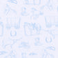 Wild West Toile Footie - Light Blue - Magnolia BabyFootie