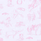 Wild West Toile Footie - Pink - Magnolia BabyFootie