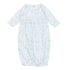 Wild West Toile Gathered Gown - Celery - Magnolia BabyGown