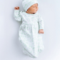 Wild West Toile Gathered Gown - Celery - Magnolia BabyGown