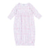 Wild West Toile Gathered Gown - Pink - Magnolia BabyGown