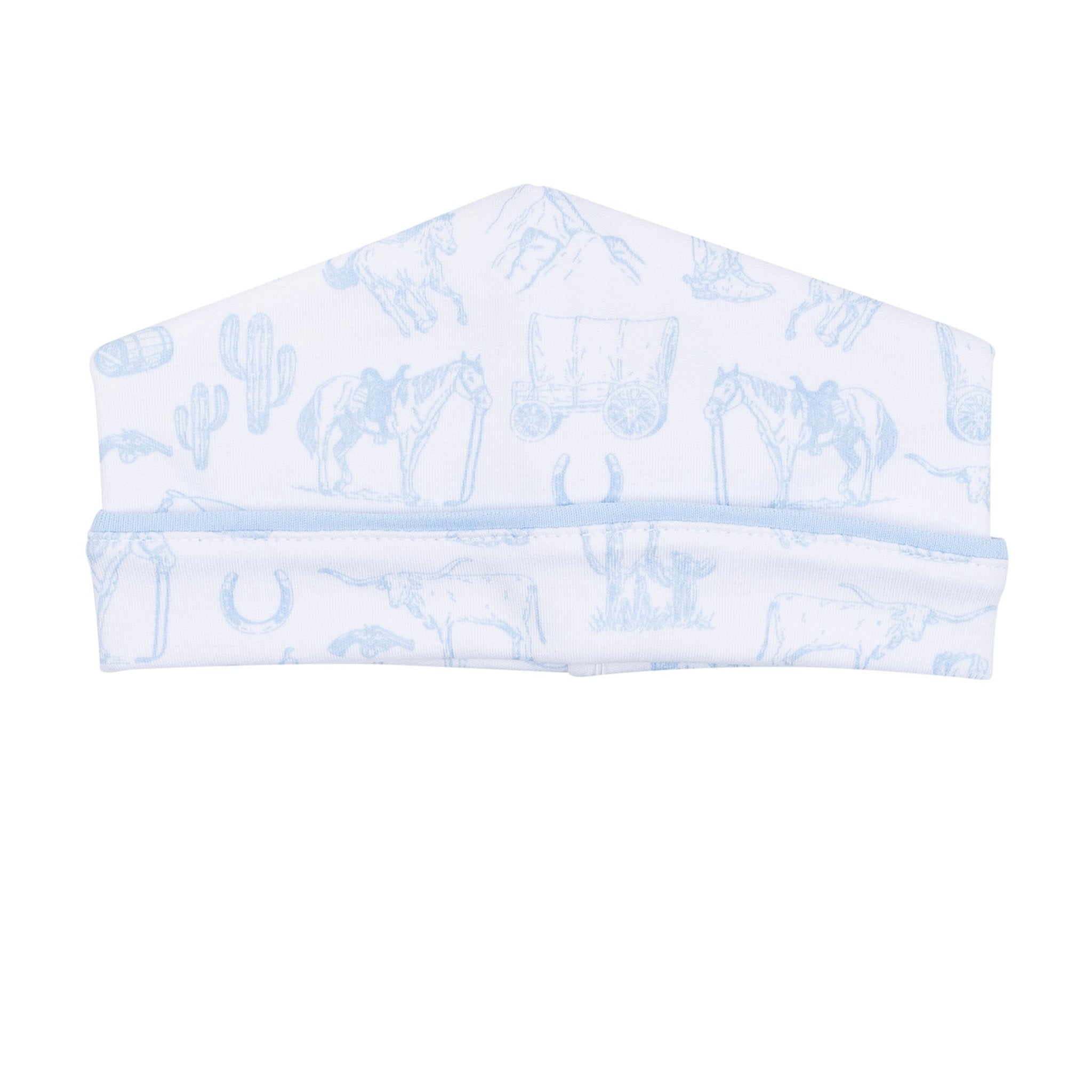 Wild West Toile Hat - Light Blue - Magnolia BabyHat