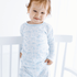 Wild West Toile Long Pajamas - Light Blue - Magnolia BabyLong Pajamas