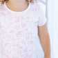 Wild West Toile Short Sleeve Nightdress - Pink - Magnolia BabyNightdress