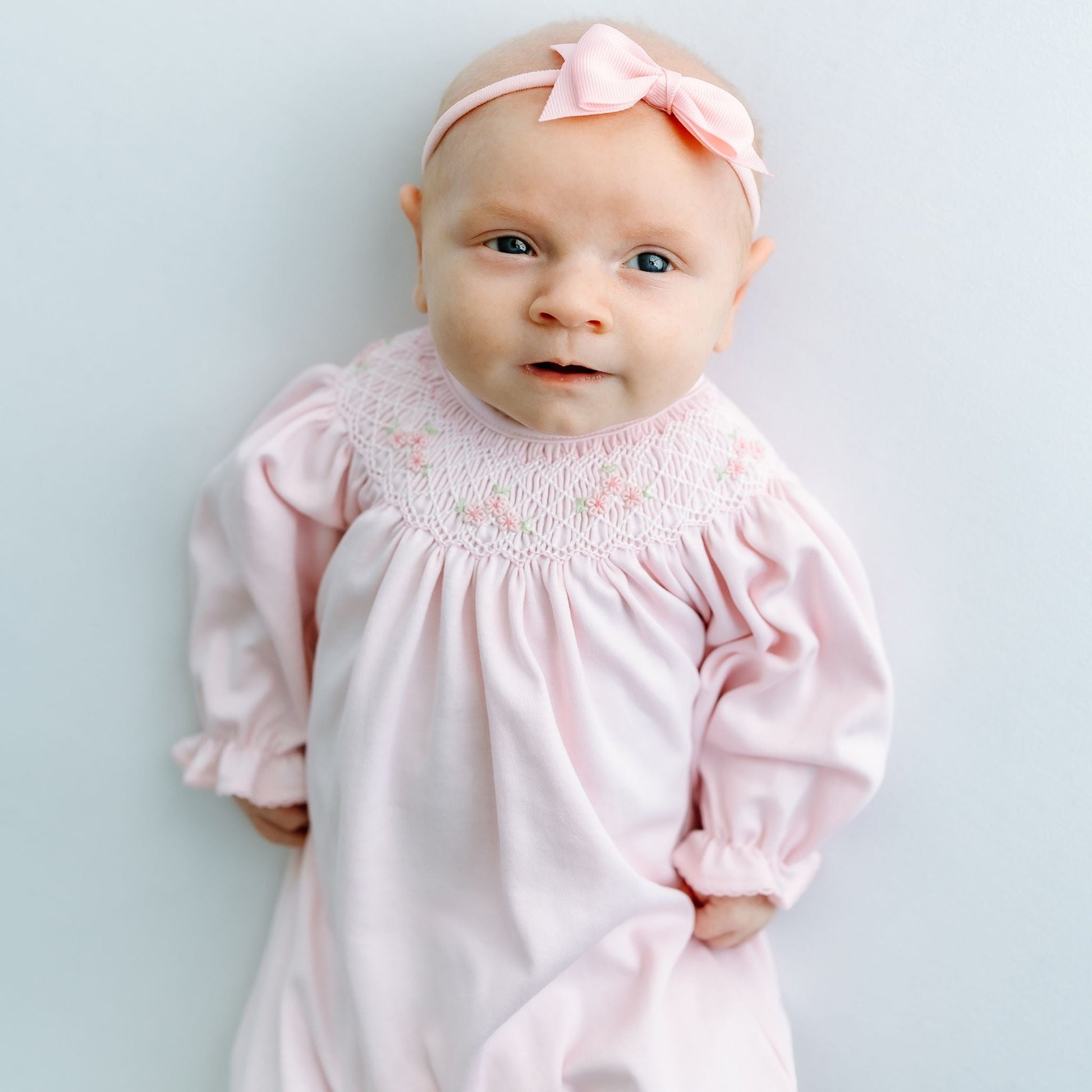 Willow's Classics Bishop Footie - Pink - Magnolia BabyFootie