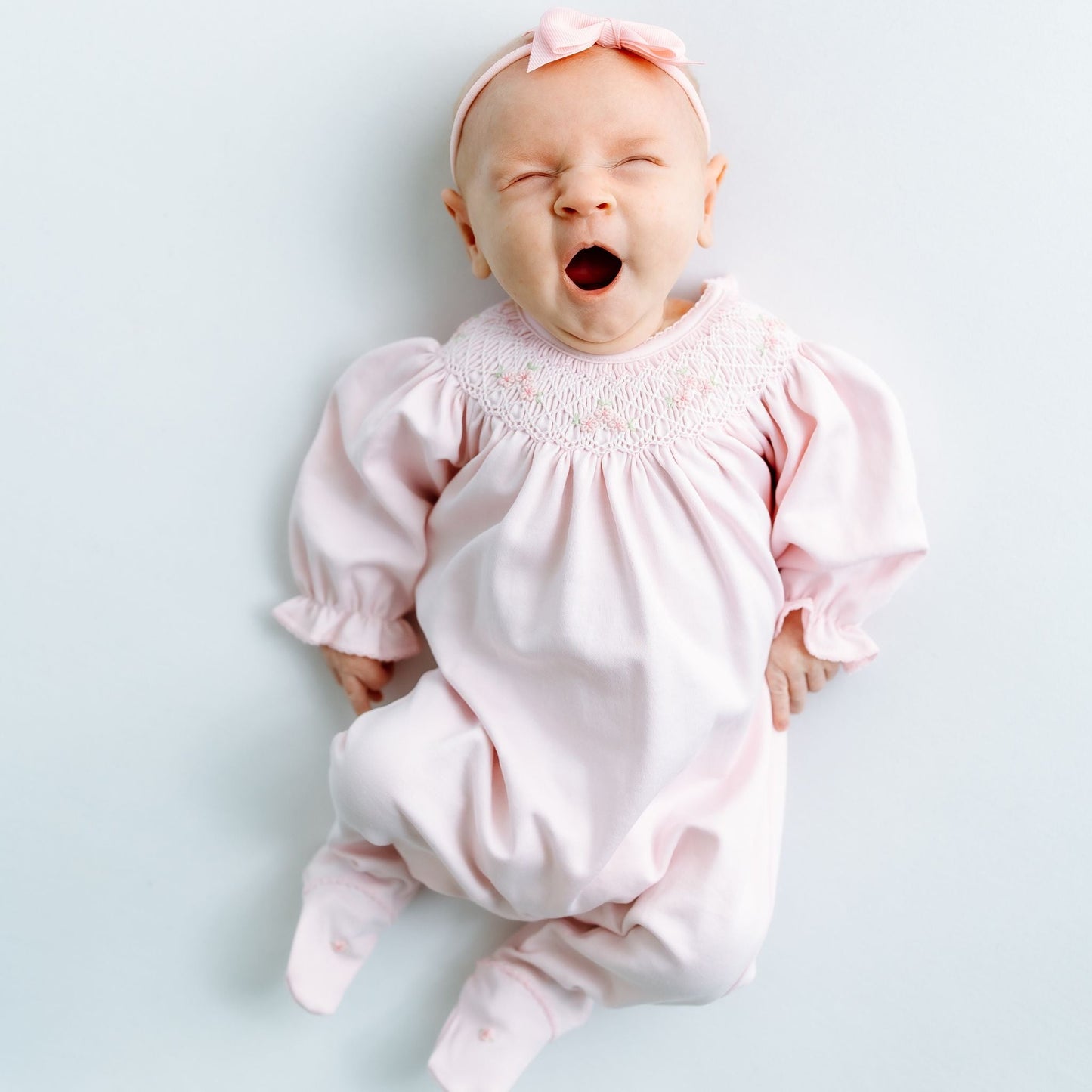 Willow's Classics Bishop Footie - Pink - Magnolia BabyFootie