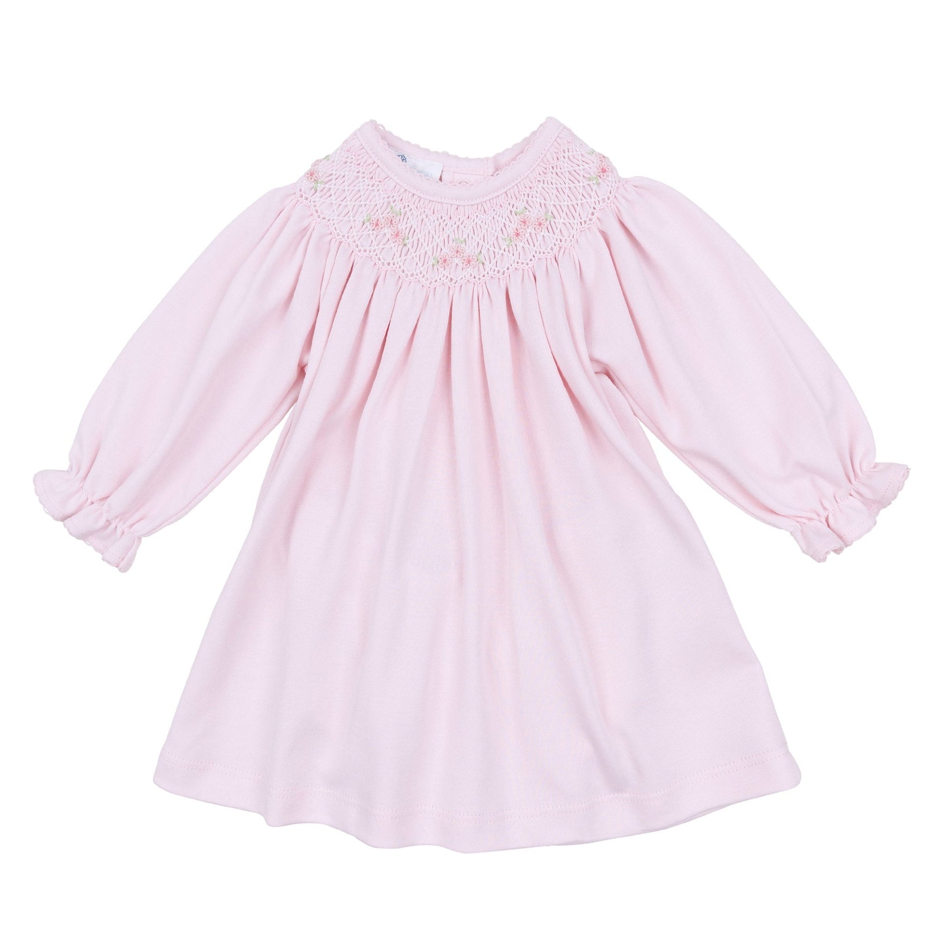 Willow's Classics Bishop Long Sleeve Dress - Pink - Magnolia BabyDress