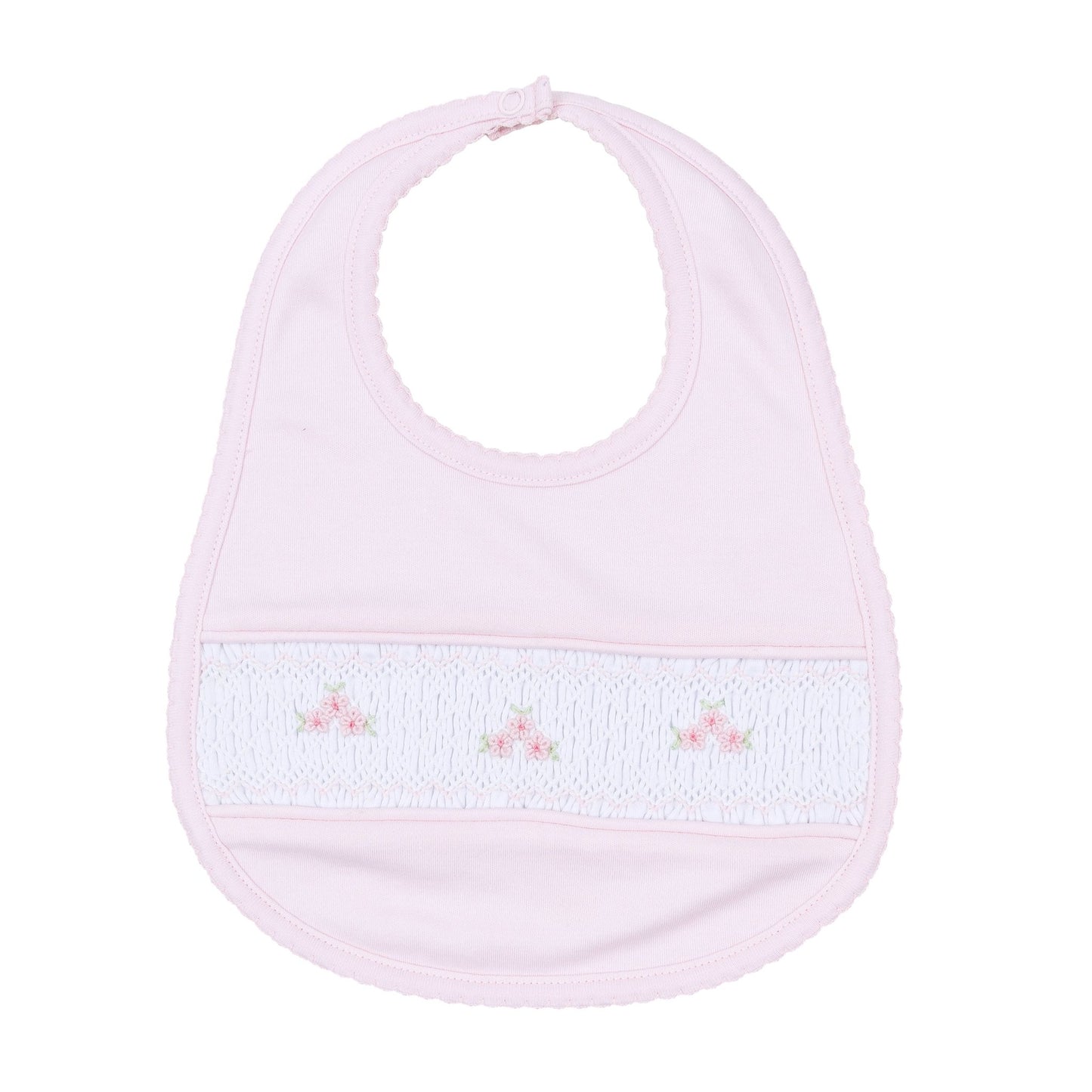 Willow's Classics Smocked Bib - Pink - Magnolia BabyBib