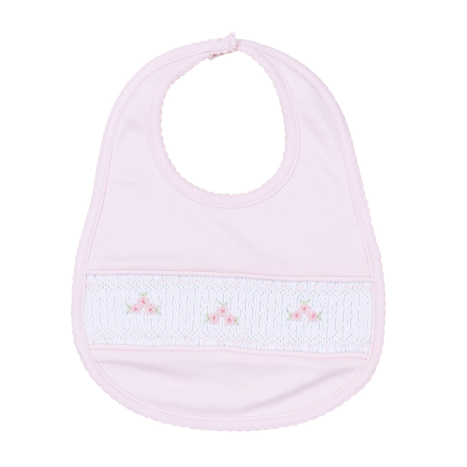 Willow's Classics Smocked Bib - Pink - Magnolia BabyBib