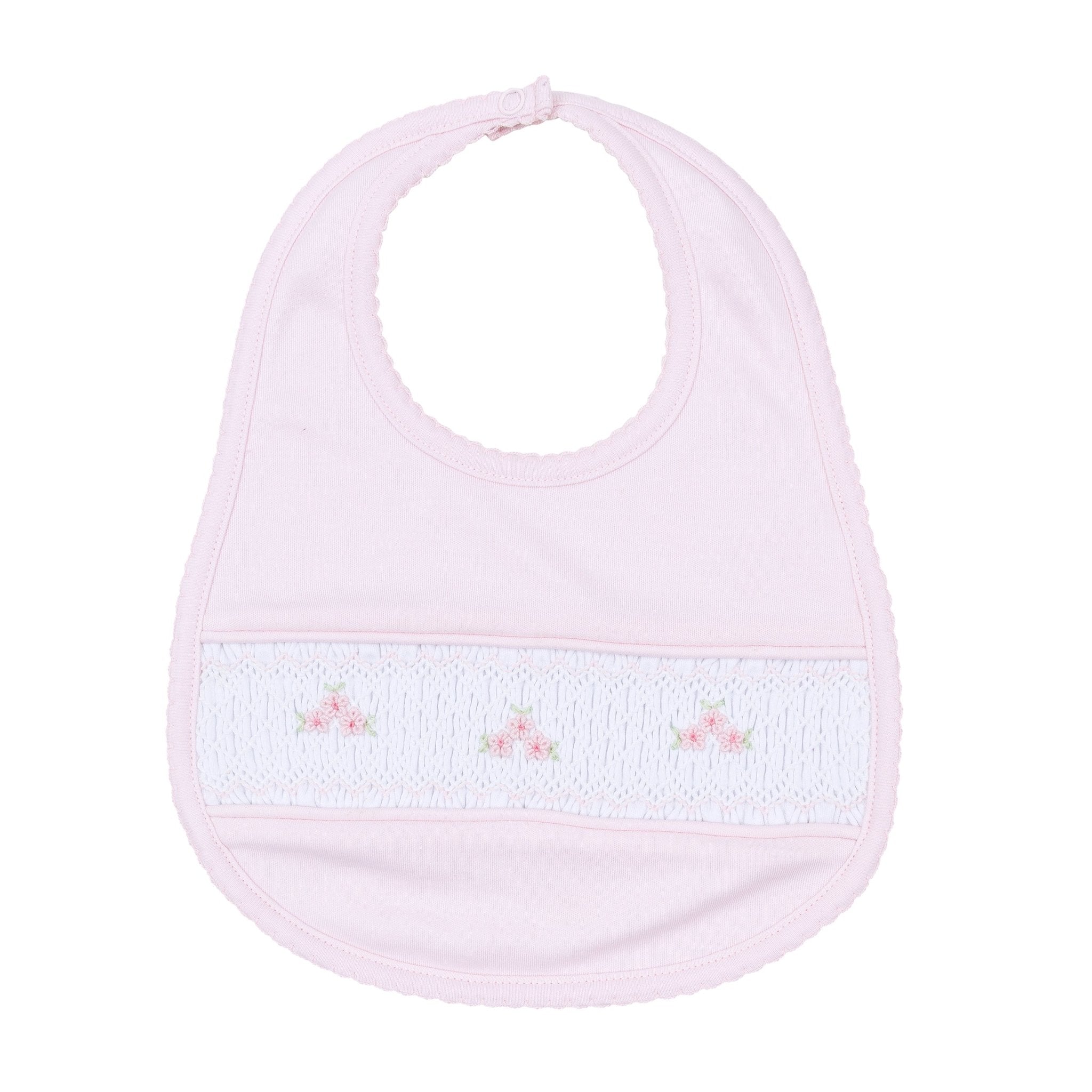 Willow's Classics Smocked Bib - Pink - Magnolia BabyBib