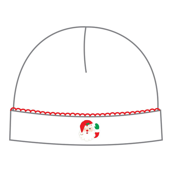 Winking Santa Embroidered Baby's First Hat - Magnolia BabyHat