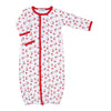 Winking Santa Red Printed Converter - Magnolia BabyConverter Gown