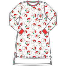  Winking Santa Women's Night Long Sleeve Shirt - Magnolia BabyNight Shirt