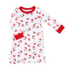 Winking Santa Women's Night Long Sleeve Shirt - Magnolia BabyNight Shirt