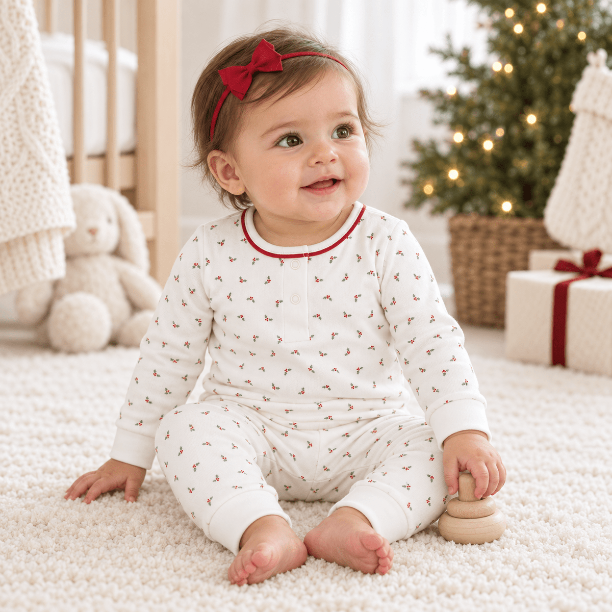 Luna and Arlo_Winter Berries Christmas Pant Set_1