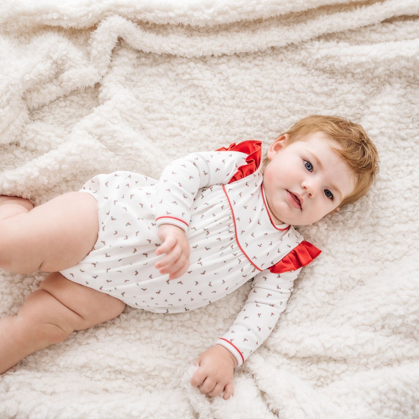 Winter Berries Long Sleeve Bubble by Luna and Arlo - Magnolia BabyBubble