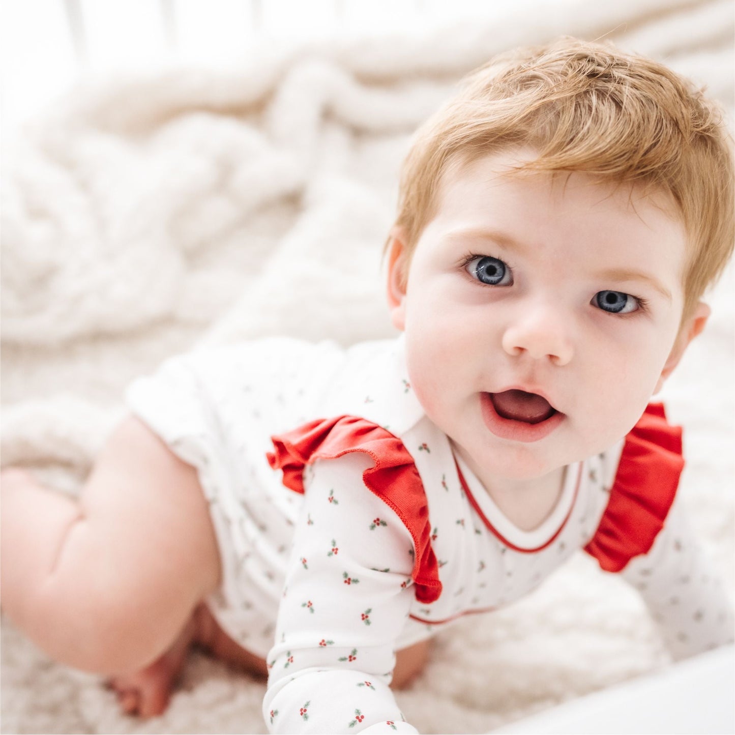 Winter Berries Long Sleeve Bubble by Luna and Arlo - Magnolia BabyBubble