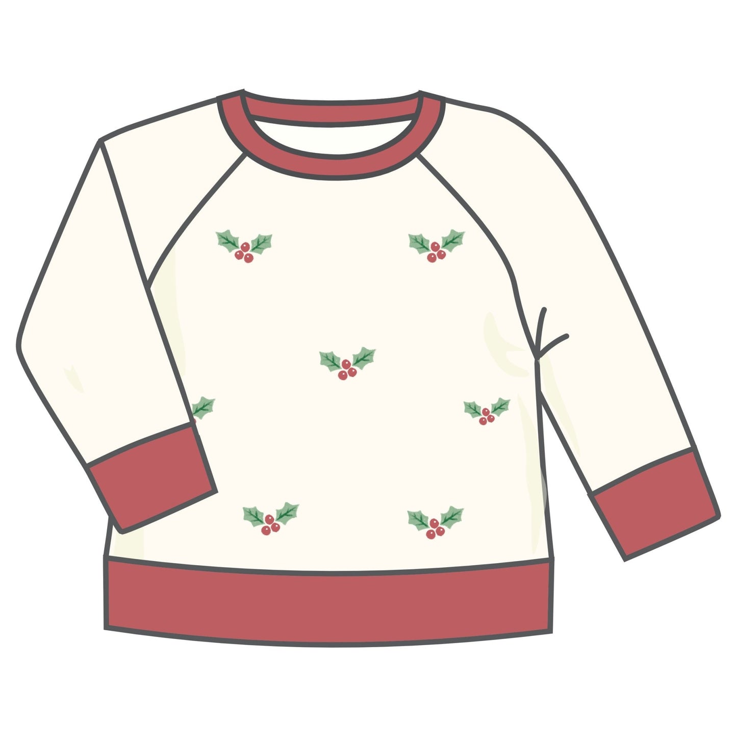 Winter Berries Pullover Sweatshirt - Magnolia BabyPullover