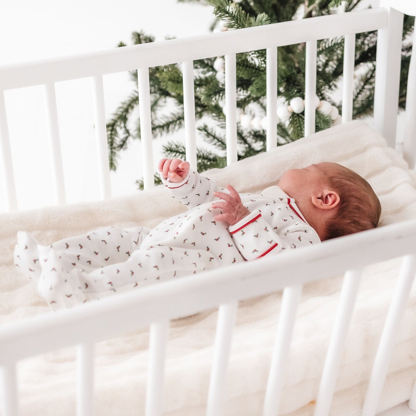 Winter Berries Zip Footie by Luna and Arlo - Magnolia BabyFootie