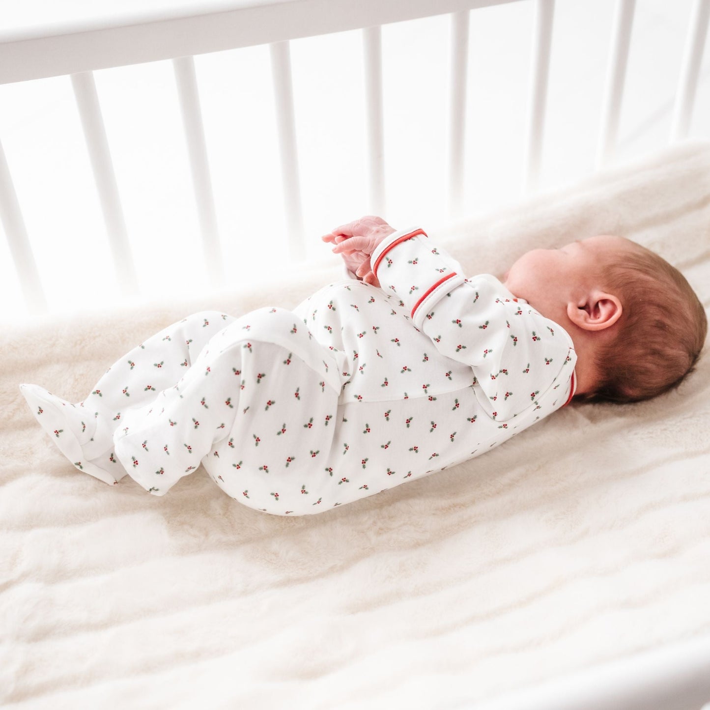 Winter Berries Zip Footie by Luna and Arlo - Magnolia BabyFootie