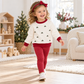 Girl Playwear Set - Winter Berries Sweatshirt + Cranberry Leggings