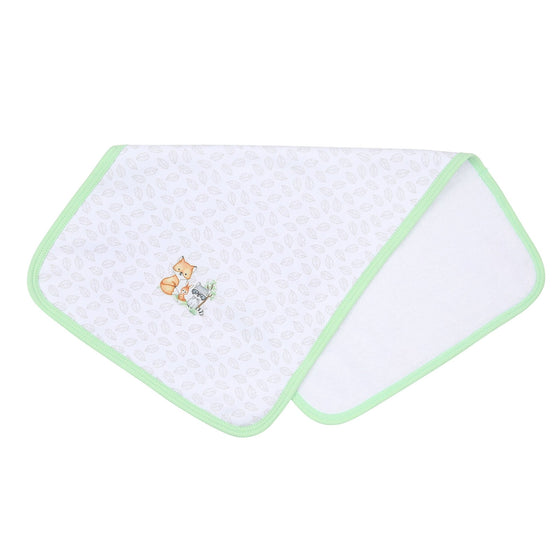 Woodland Friends Embroidered Burp Cloth - Magnolia BabyBurp Cloth