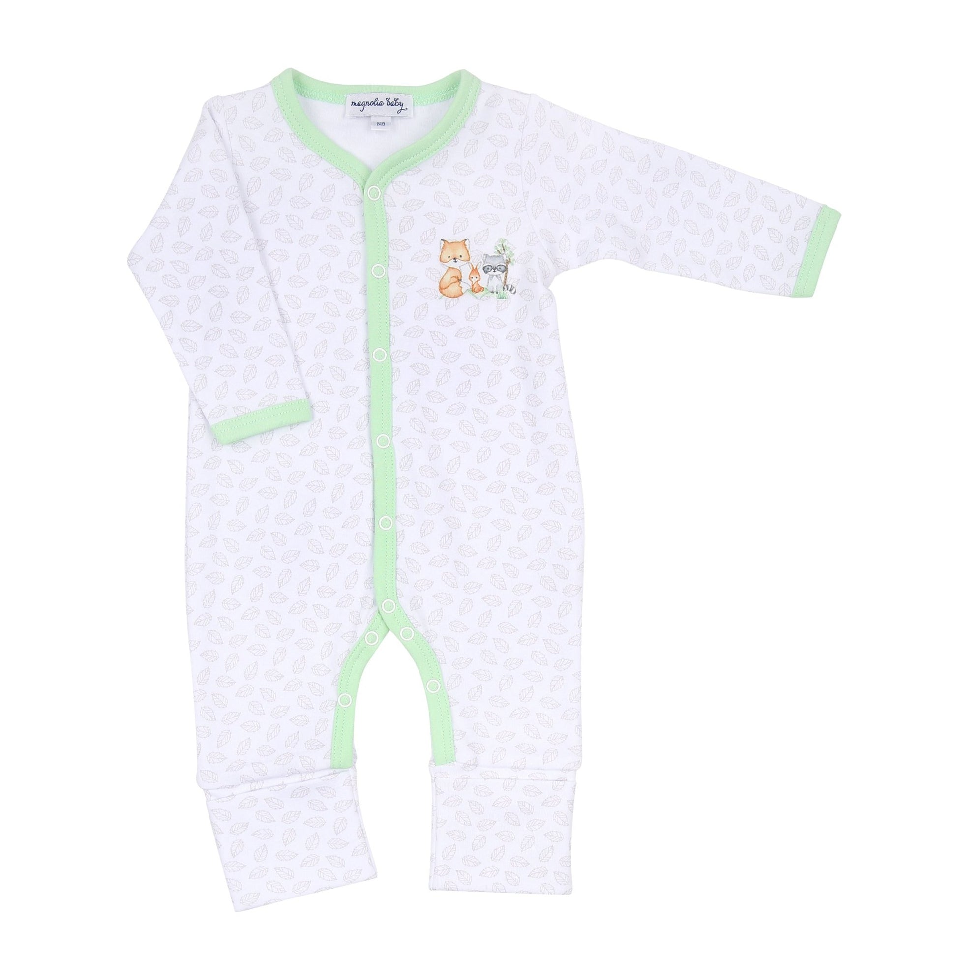 Woodland Friends Embroidered Playsuit - Magnolia BabyPlaysuit
