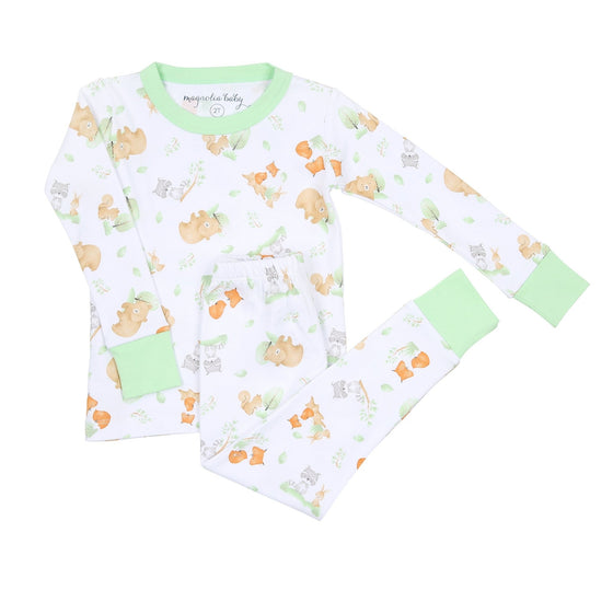 Woodland Friends Long Pajamas - Magnolia BabyLong Pajamas