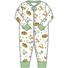  Woodland Friends Zip Pajamas - Magnolia BabyZipper Pajamas