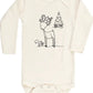 Woodland Reindeer Onesie - Magnolia BabyBodysuit