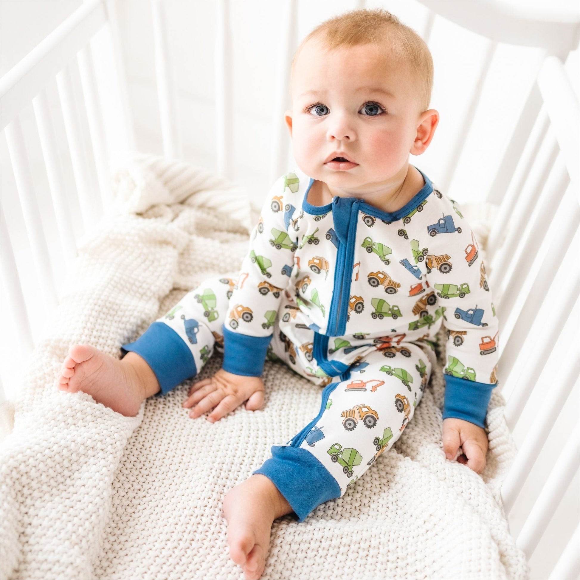 Work Zone Zip Playsuit - Magnolia BabyPlaysuit