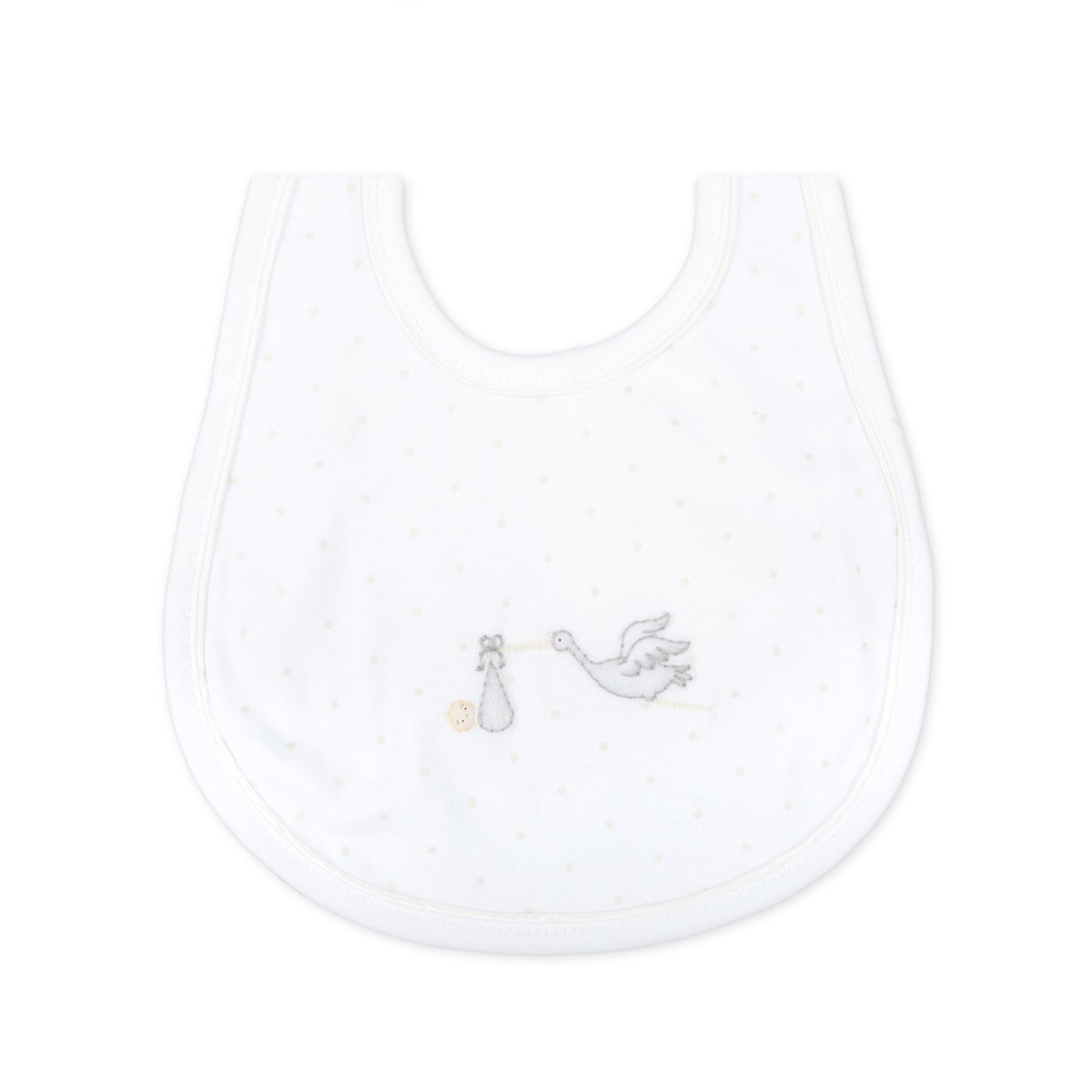 Worth the Wait Embroidered Bib - Grey - Magnolia BabyBib