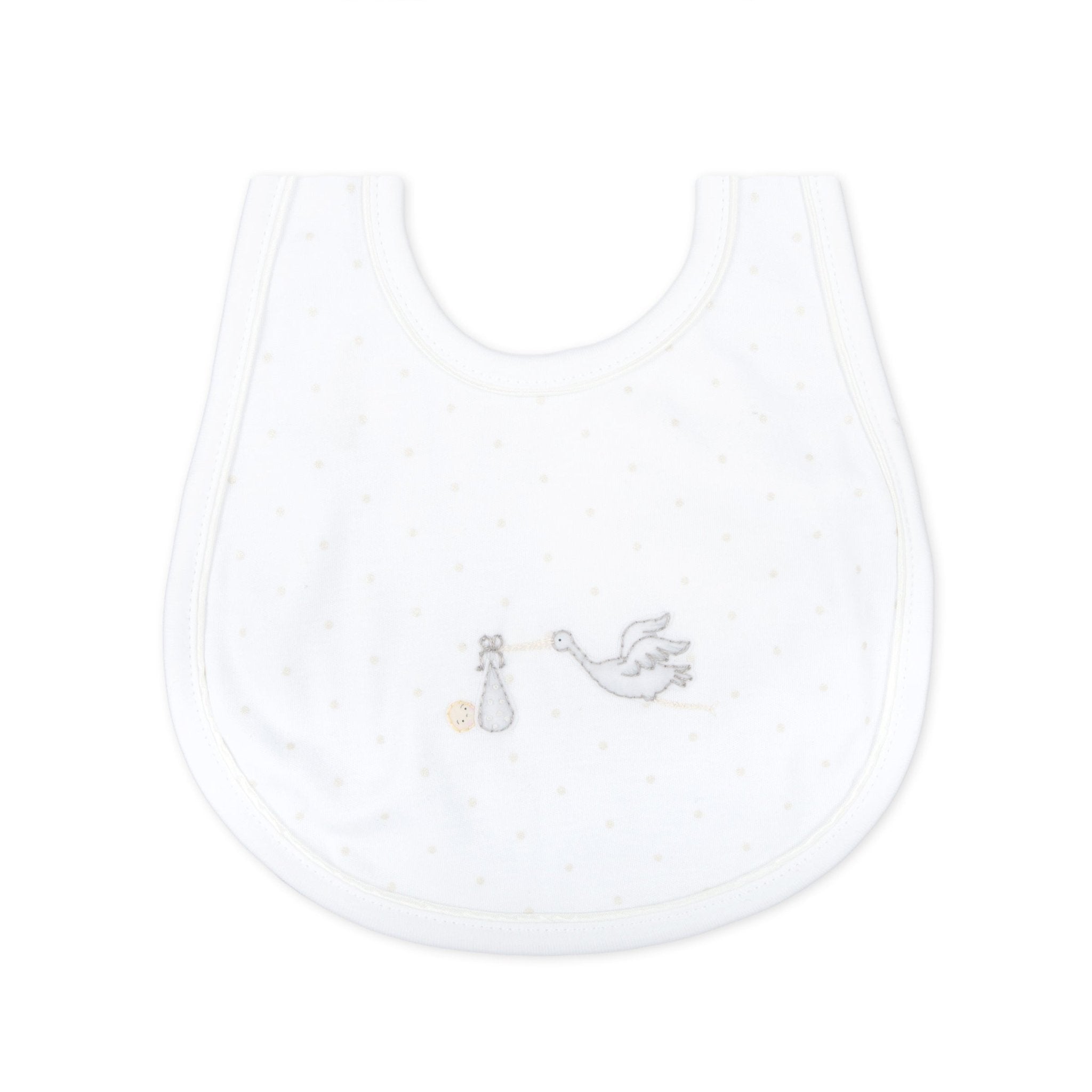 Worth the Wait Embroidered Bib - Grey - Magnolia BabyBib