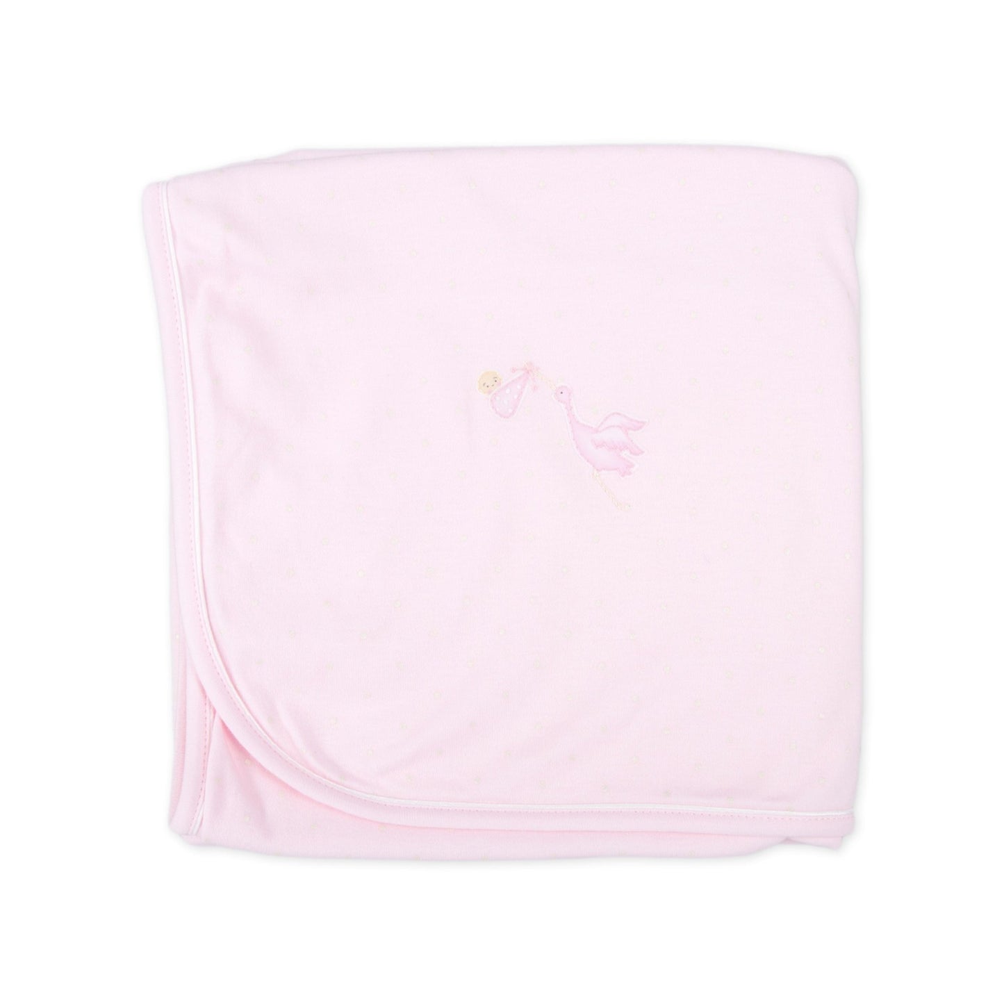 Worth the Wait Embroidered Receiving Blanket - Pink - Magnolia BabyReceiving Blanket