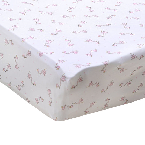 Worth the Wait Essentials Pink Crib Sheet - Magnolia BabyCrib Sheets