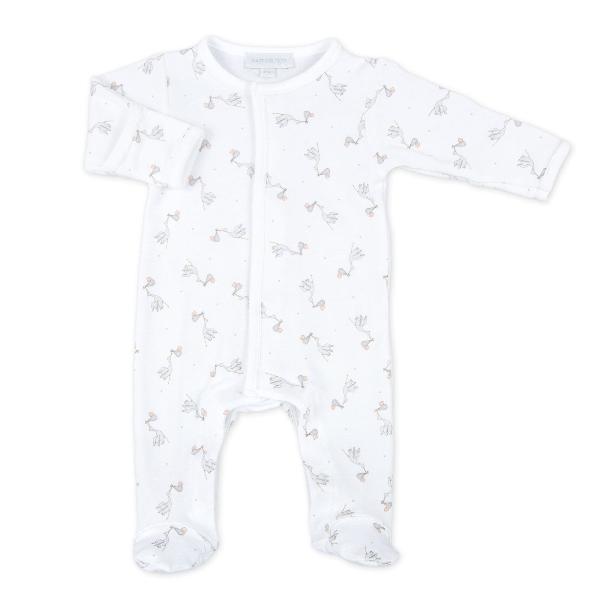 Worth the Wait Footie - Grey - Magnolia BabyFootie