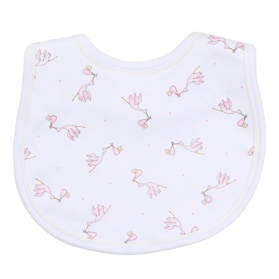 Worth the Wait Printed Bib - Pink - Magnolia BabyBib