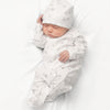 Worth the Wait Printed Footie and Hat Set - Grey - Magnolia BabyFootie