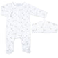 Worth the Wait Printed Footie and Hat Set - Grey - Magnolia BabyFootie