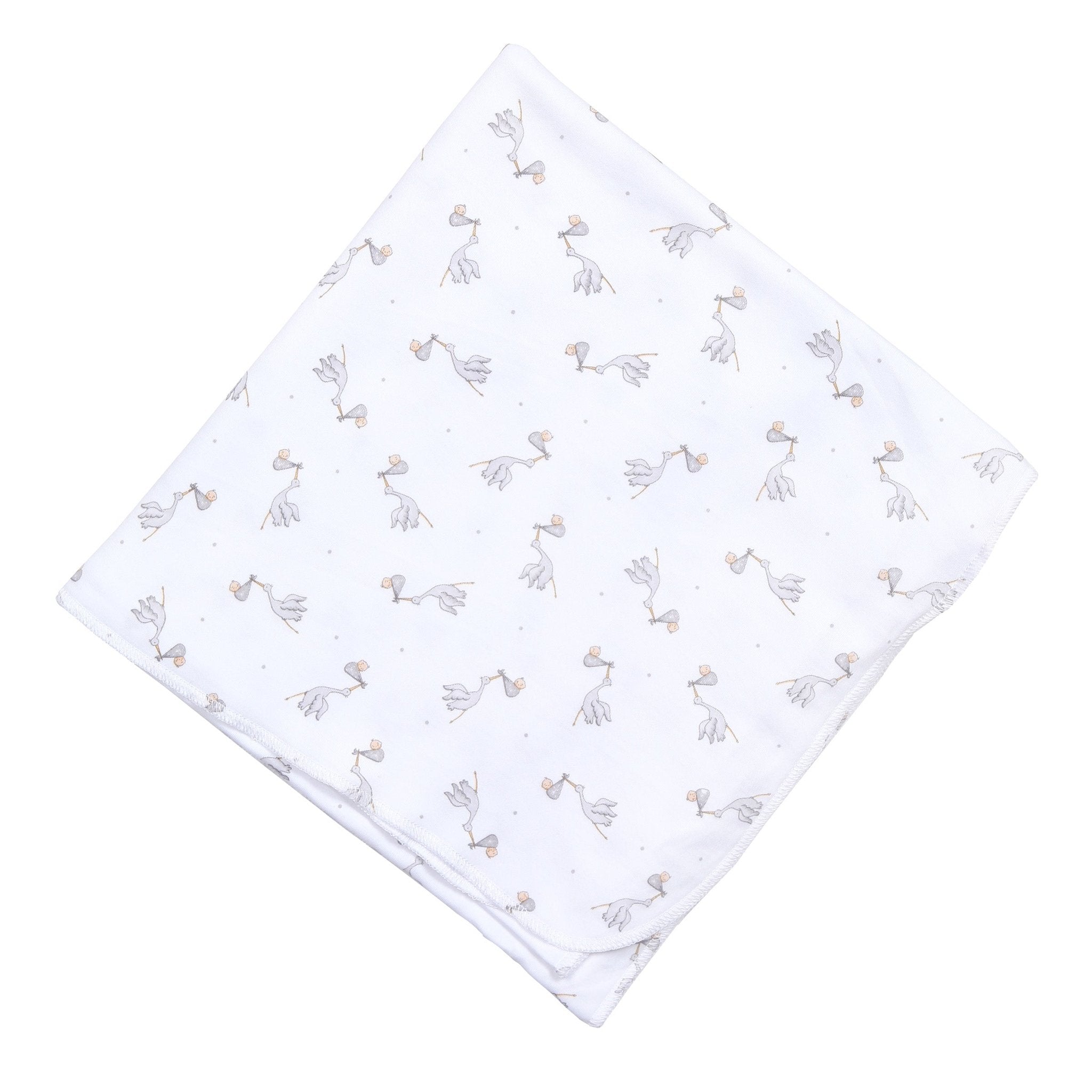 Worth the Wait Printed Swaddle Blanket - Grey - Magnolia BabySwaddle Blanket