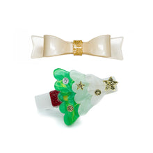  Christmas Tree + Bow Alligator Clips