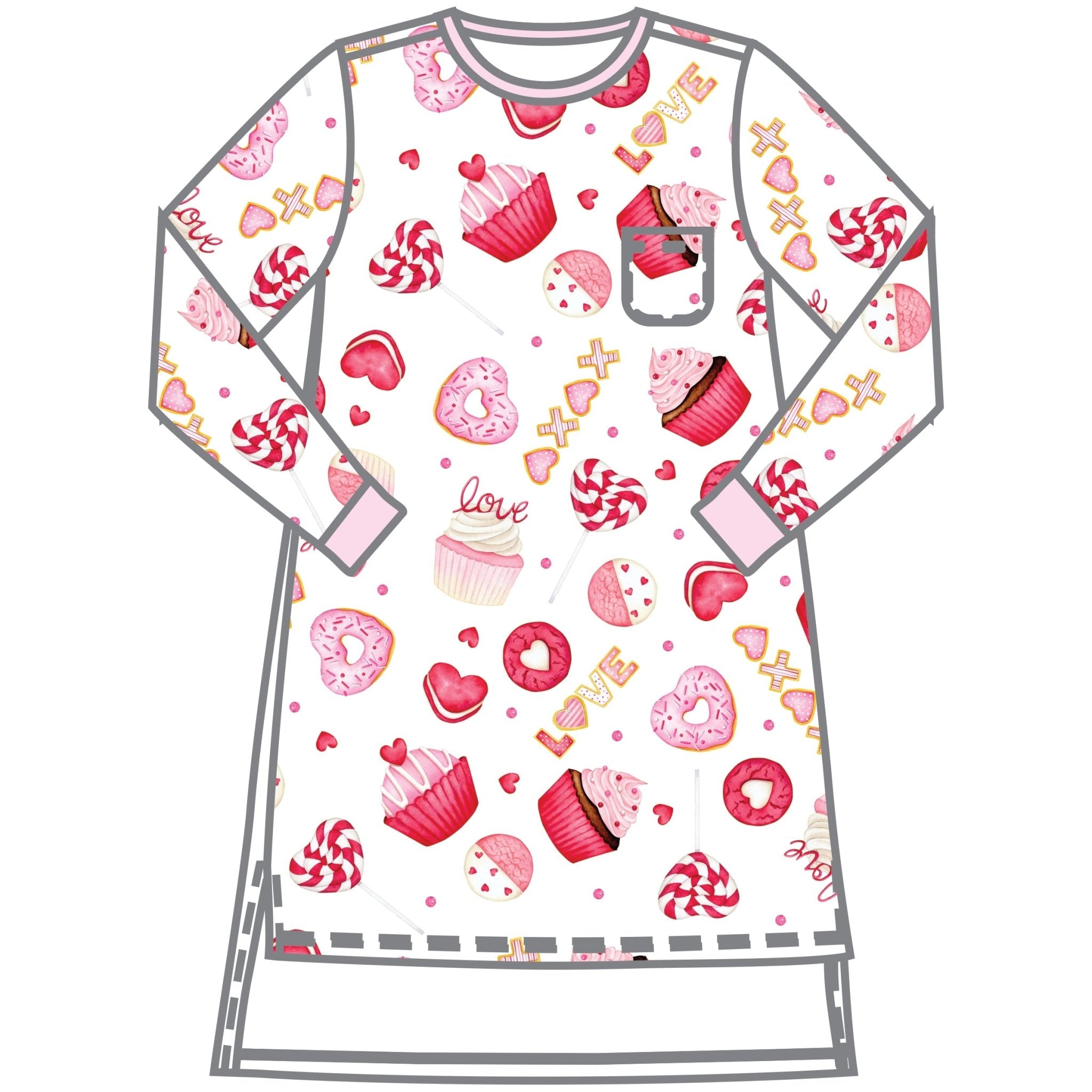 XOXO Sweets Women's Night Shirt - Magnolia BabyNight Shirt